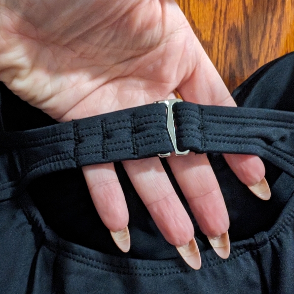 Cupshe x Iskra Underwire Tummy Control Black One Piece Swimsuit L - Picture 3 of 7